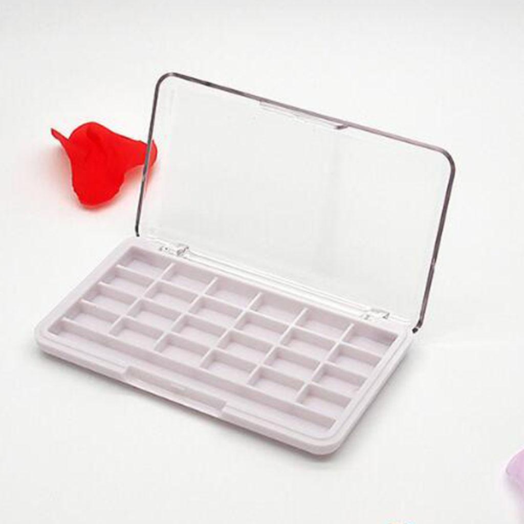 Makeup Case Box Empty Eyeshadow Palette Holder ABS Plastic 24 Slot Organizer for DIY Cosmetic and Travel Use Makeup Case Box Empty Eyeshadow Palette Holder ABS Plastic 24 Slot Organizer for DIY Cosmetic and Travel Use
