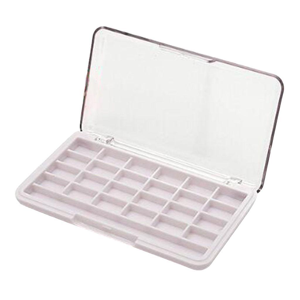 Makeup Case Box Empty Eyeshadow Palette Holder ABS Plastic 24 Slot Organizer for DIY Cosmetic and Travel Use Makeup Case Box Empty Eyeshadow Palette Holder ABS Plastic 24 Slot Organizer for DIY Cosmetic and Travel Use