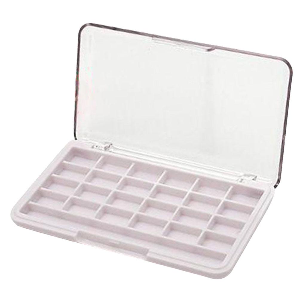 Makeup Case Box Empty Eyeshadow Palette Holder ABS Plastic 24 Slot Organizer for DIY Cosmetic and Travel Use Makeup Case Box Empty Eyeshadow Palette Holder ABS Plastic 24 Slot Organizer for DIY Cosmetic and Travel Use