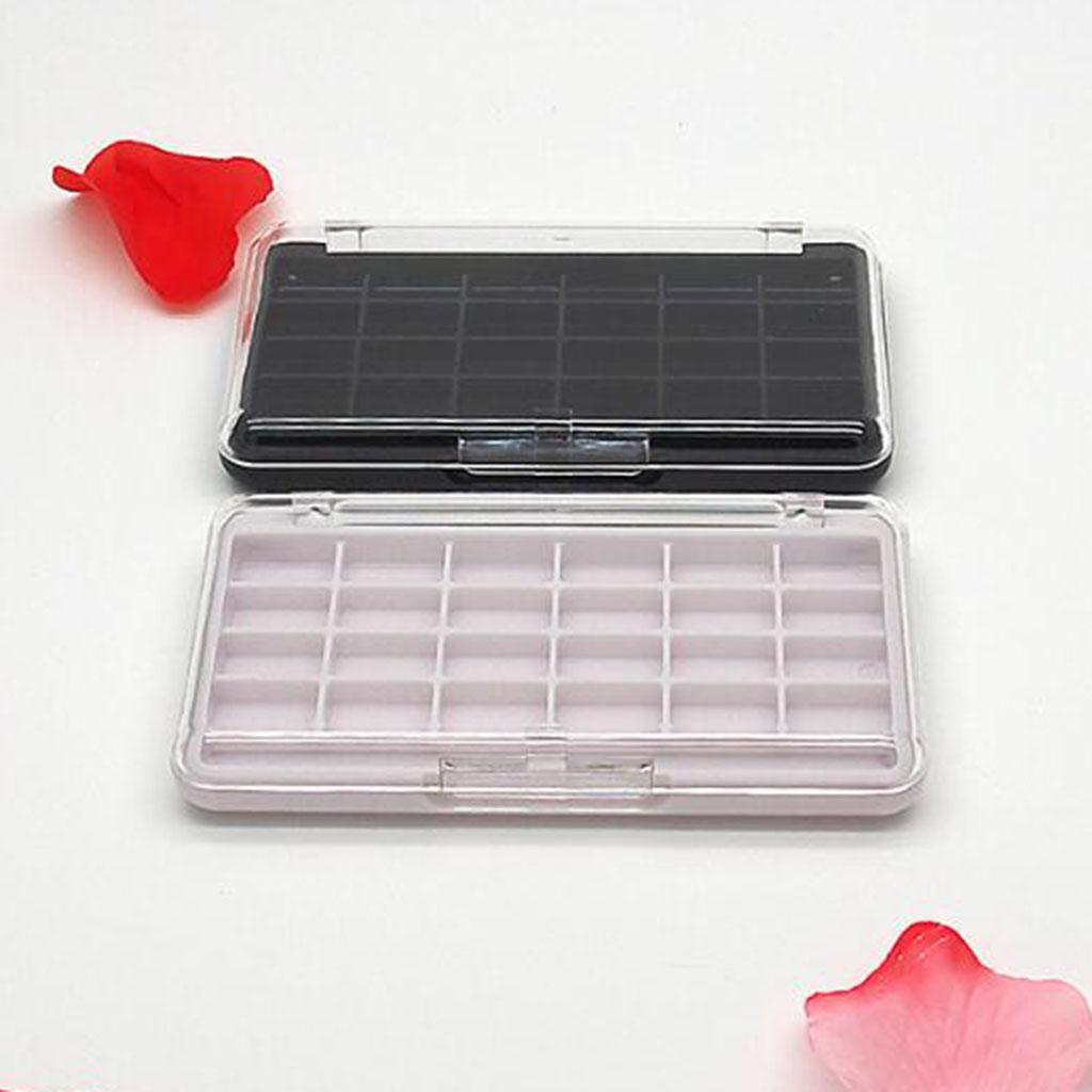 Makeup Case Box Empty Eyeshadow Palette Holder ABS Plastic 24 Slot Organizer for DIY Cosmetic and Travel Use Makeup Case Box Empty Eyeshadow Palette Holder ABS Plastic 24 Slot Organizer for DIY Cosmetic and Travel Use